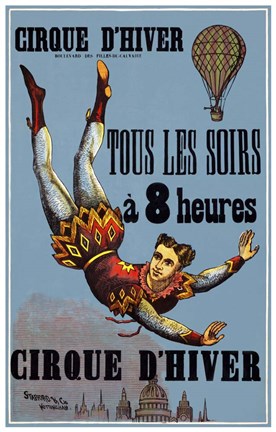 Framed Cirque D&#39;Hiver Print