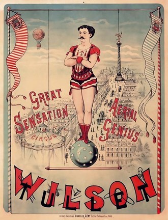 Framed Circus 1889 Print