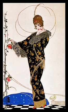 Framed Deco Fashion 22a Print