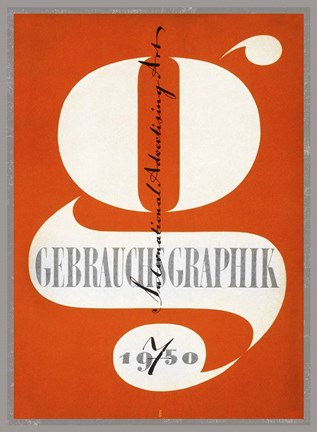 Framed Gebrauchsgraphik 1950 Print