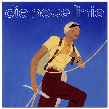 Framed Die Neue Linie 1 Print