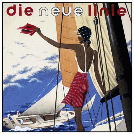 Framed Die Neue Linie 3 Print