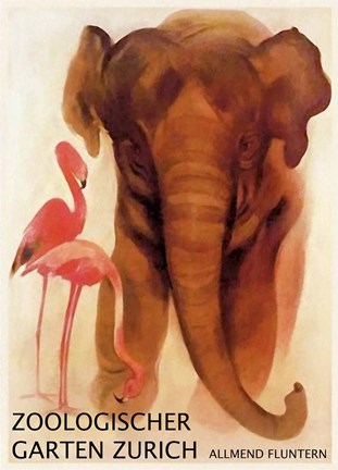 Framed Zoologischer Garten Zurich Print