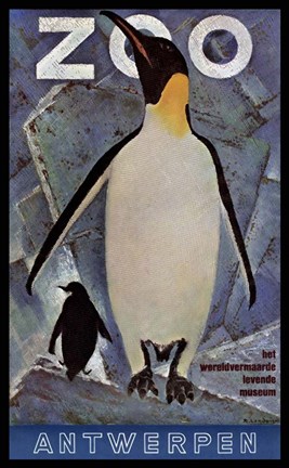Framed Zoo Antwerpen Print