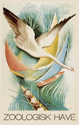 Framed Zoologisk Have Print