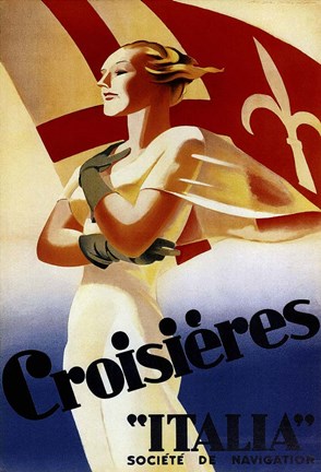 Framed Coisieres Italia Print