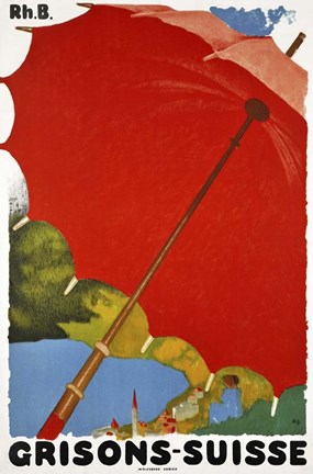 Framed Grisons Suisse Print