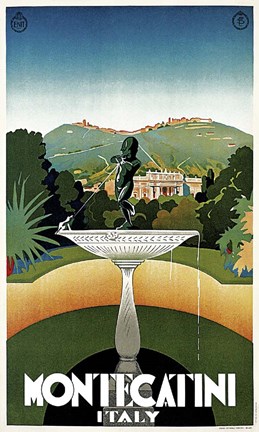 Framed Montecatini Italy Print