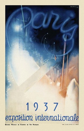 Framed 1937 Exposition Internationale Print