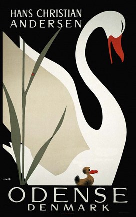 Framed Hans Christian Andersen Print