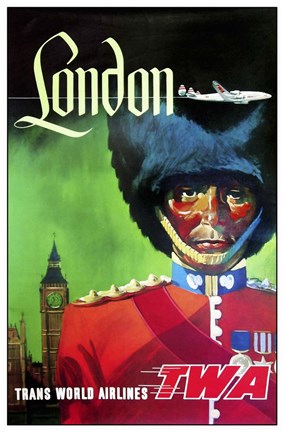 Framed London TWA Print