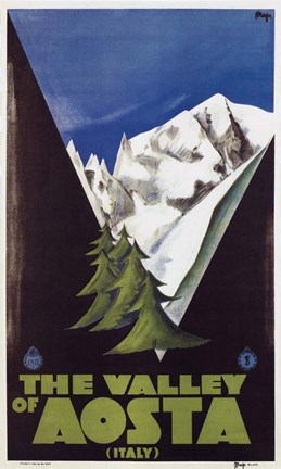 Framed Valley of Aosta Print
