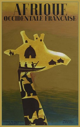 Framed Afrique Occidentale Print