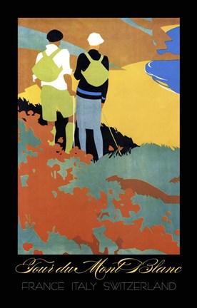 Framed Tour du Mont Blanc Print