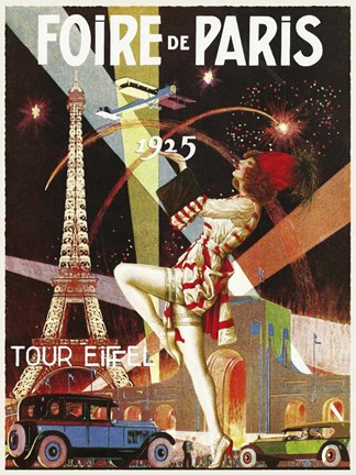 Framed Foire de Paris 1925 Print