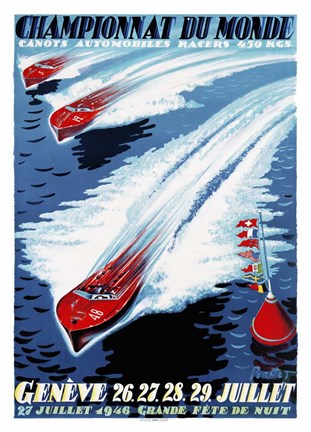 Framed Championnat du Monde Print