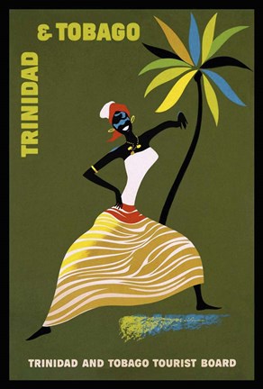 Framed Trinidad &amp; Tobago Tourist Board Print