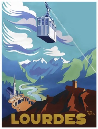 Framed Lourdes Print