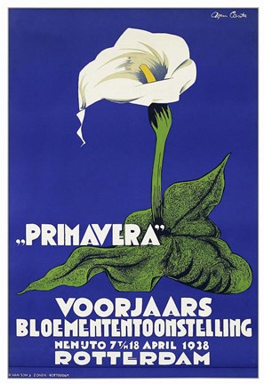 Framed Primavera, Rotterdam 1938 Print
