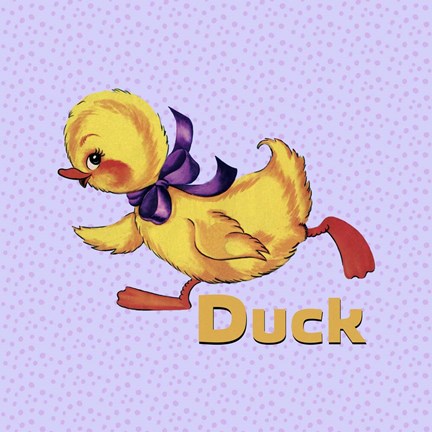 Framed Cute Duckling Print