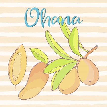 Framed Mango Ohana Print