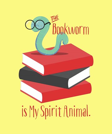 Framed Bookworm is My Spirit Animal III Print