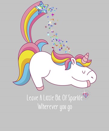 Framed Leave A Little Bit Of Sparkle Tee Print