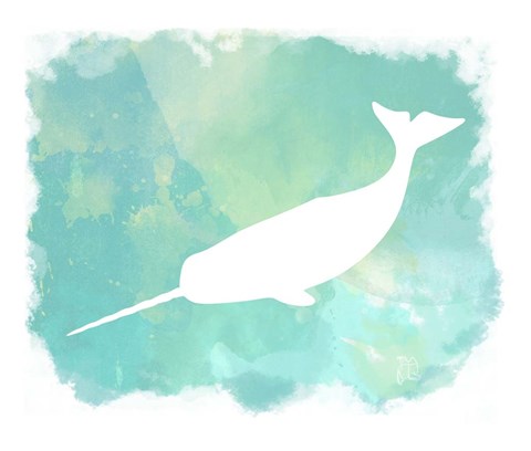 Framed Heart of the Sea Narwhal Print