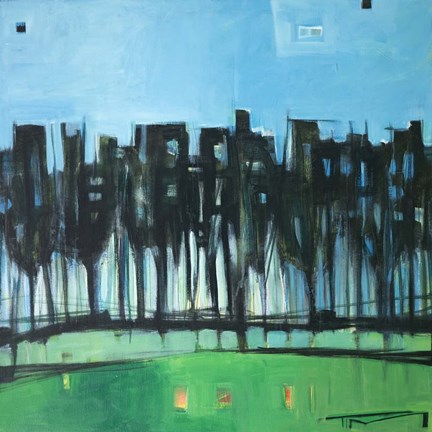 Framed Midsummer Treeline Print