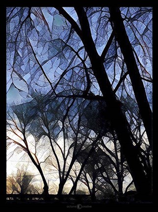 Framed City Sunrise 1 Print