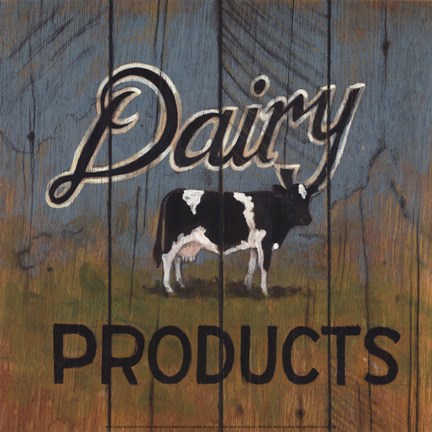 Framed Dairy Products Print
