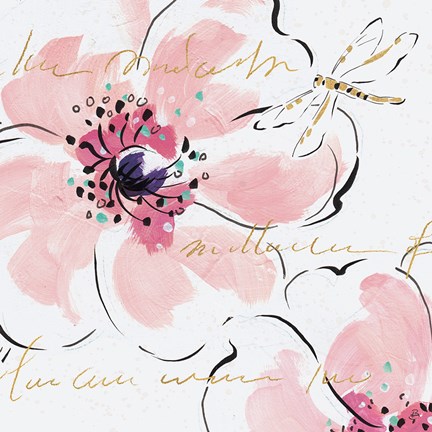 Framed Simply Pink II Print