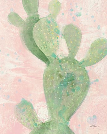 Framed Cactus Panel II Print