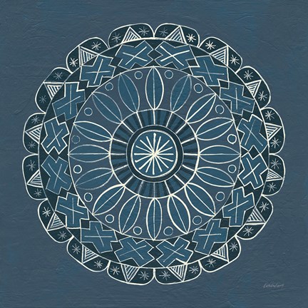 Framed Adire II Cream Print