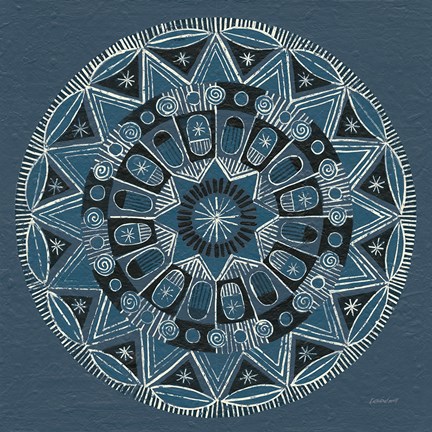 Framed Adire I Cream Print