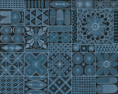 Framed Adire VII Print