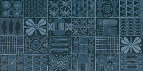 Framed Adire V Print