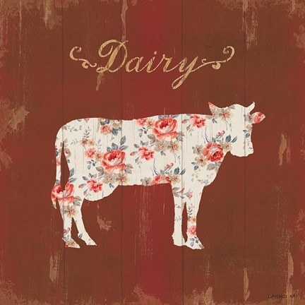 Framed Farm Patchwork IX Print