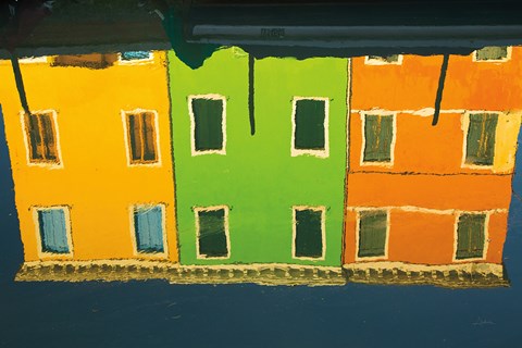 Framed Reflections of Burano IX Print