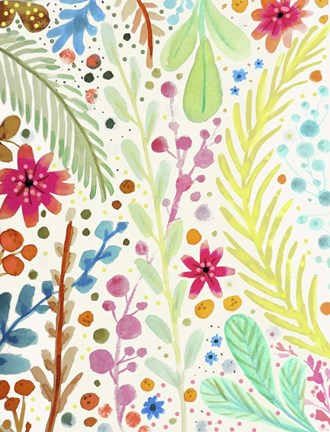 Framed Les Prairies Print