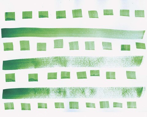 Framed Green Pattern Watercolor copy Print
