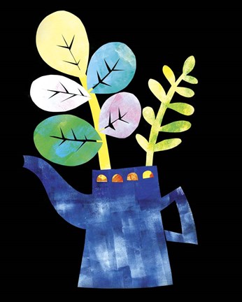 Framed Potted Plants 1 Print