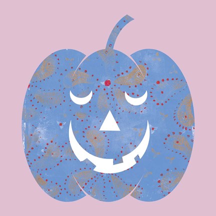 Framed Rose Gold Pumpkin Print