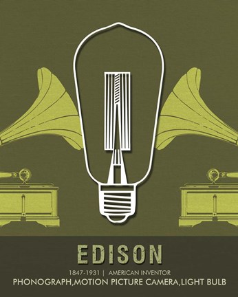 Framed Edison Print