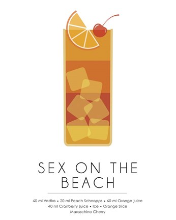 Framed Sex On The Beach Print