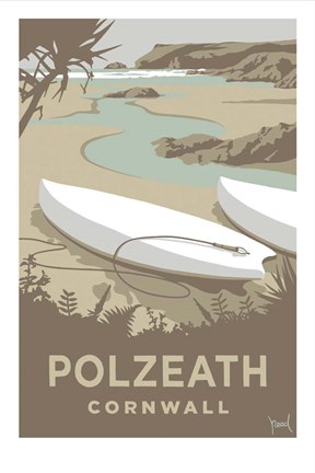 Framed Polzeath Print