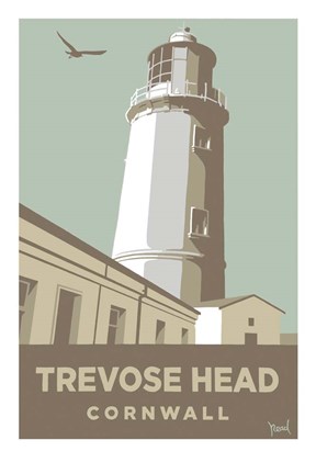 Framed Trevose Head Print