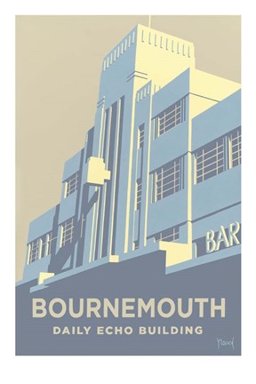 Framed Bournemouth Daily Echo Building Print
