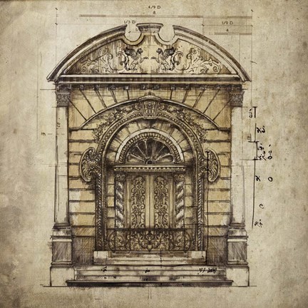 Framed Door IV Print