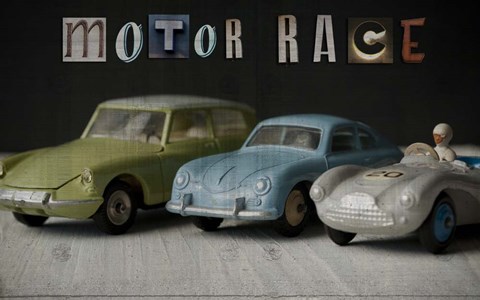 Framed Motor Race Print